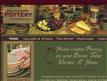 Tablet Screenshot of hillcountrypottery.com